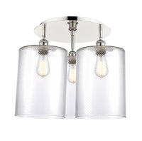 Ballston Semi-Flush Mount Satin Nickel Brass