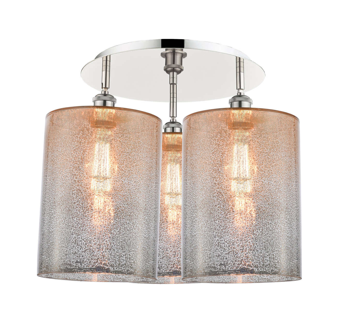 Ballston Semi-Flush Mount Satin Nickel Brass