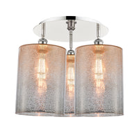 Ballston Semi-Flush Mount Satin Nickel Brass