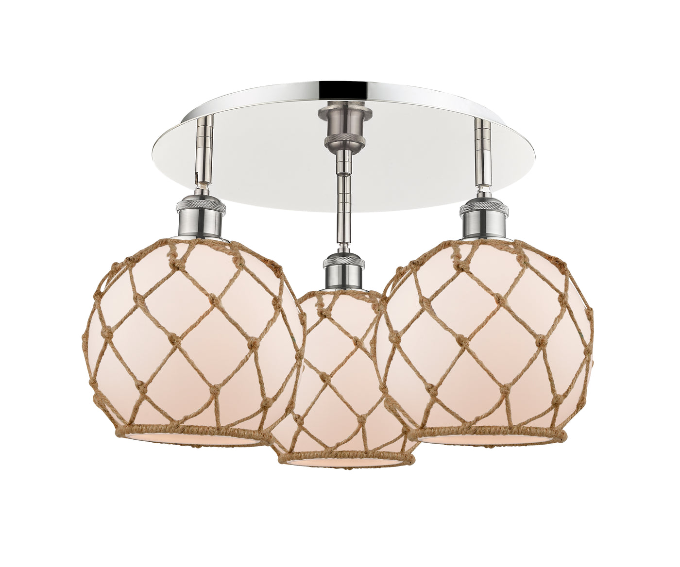Ballston Semi-Flush Mount Satin Nickel