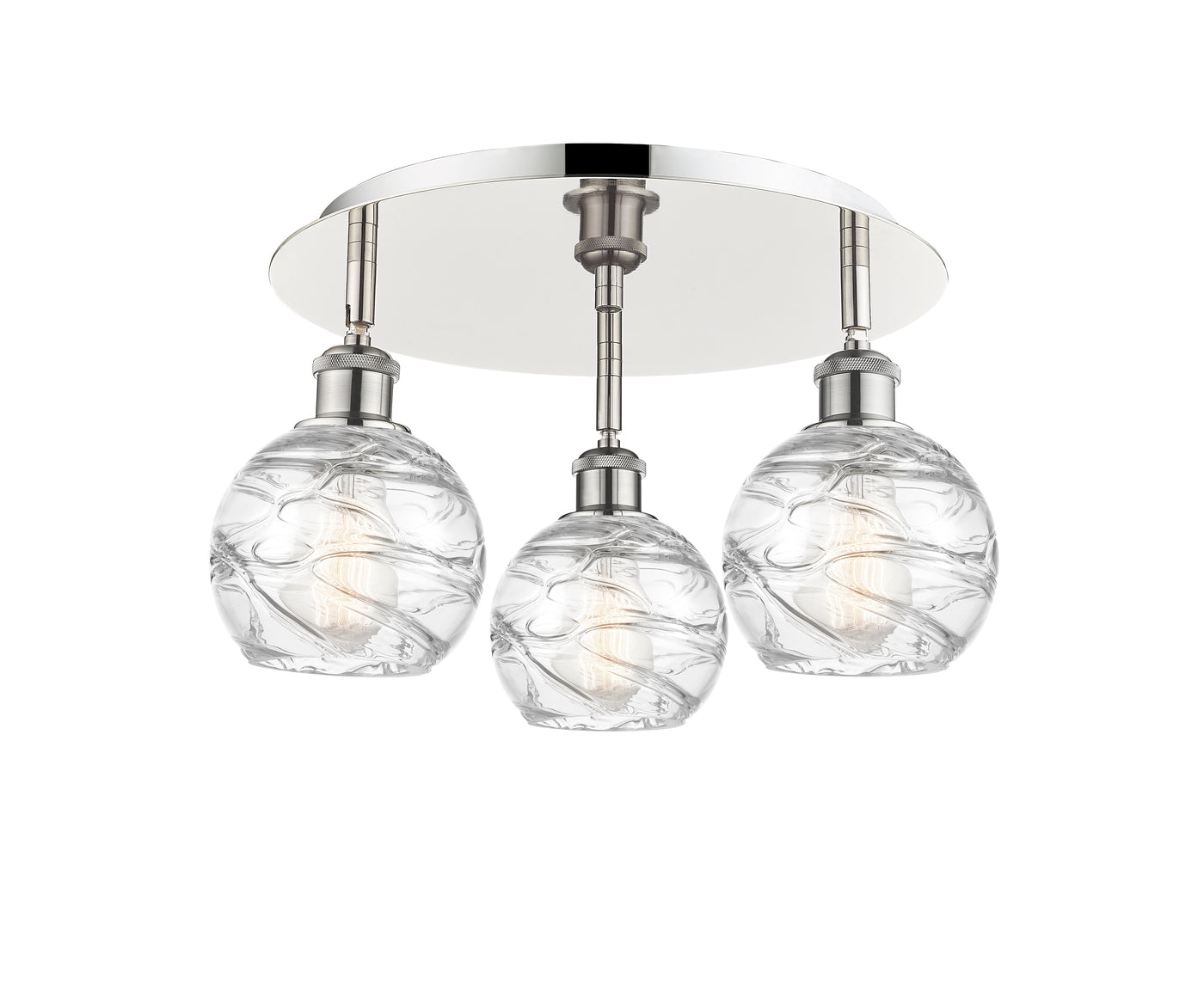 Ballston Semi-Flush Mount Satin Nickel Finish