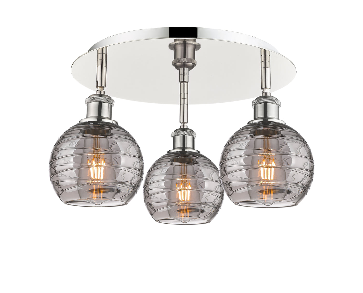 Ballston Semi-Flush Mount Satin Nickel Finish