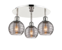 Ballston Semi-Flush Mount Satin Nickel Finish