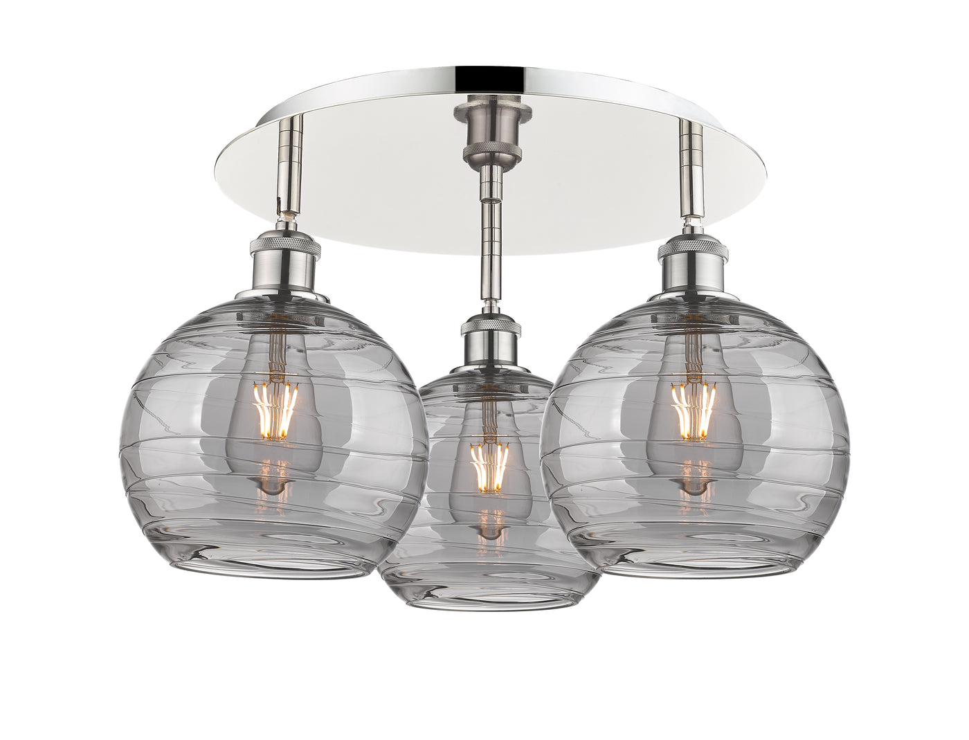 Ballston Semi-Flush Mount Satin Nickel