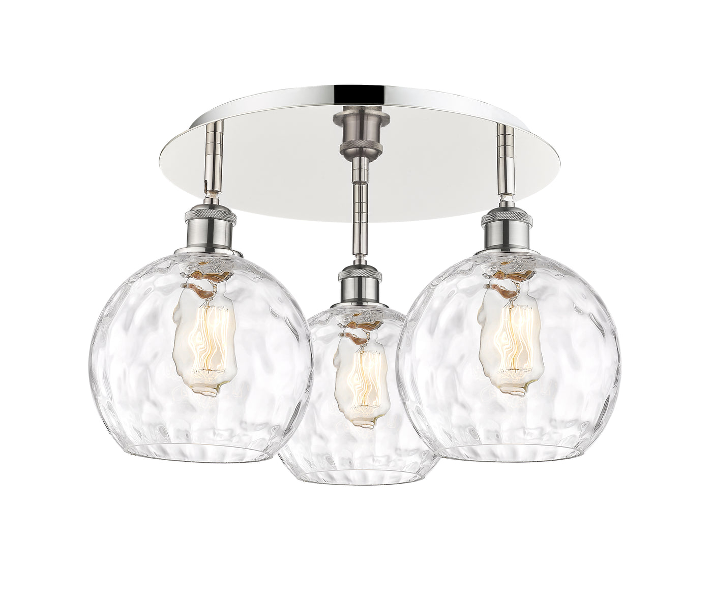 Ballston Semi-Flush Mount Satin Nickel