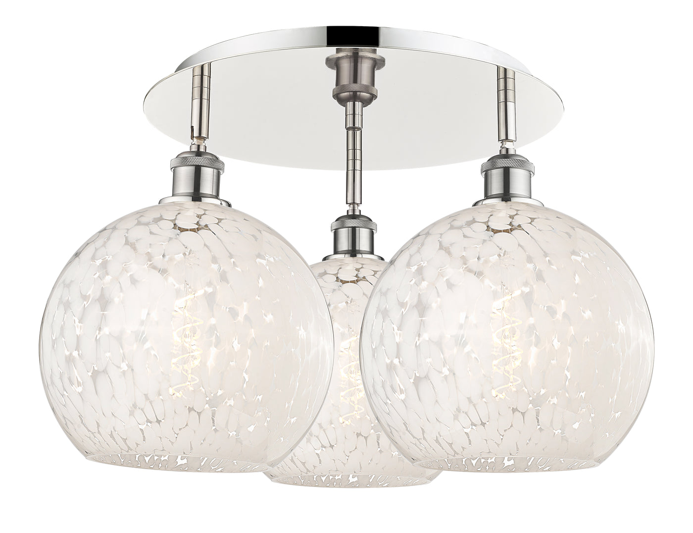 Ballston Semi-Flush Mount Satin Nickel