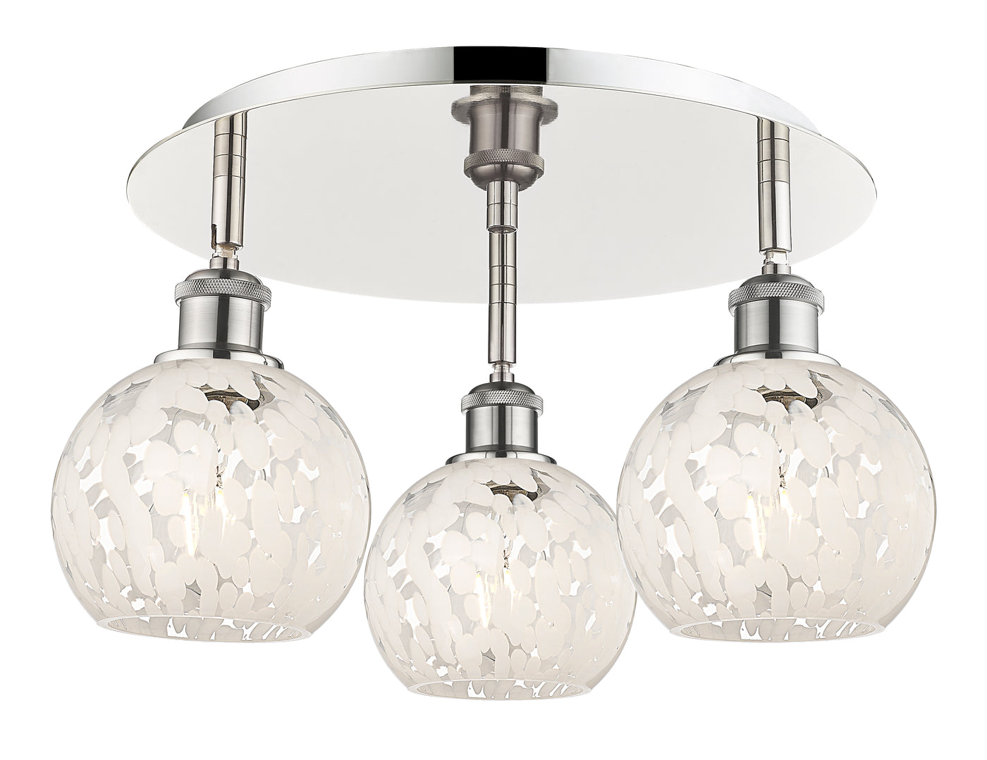 Ballston Semi-Flush Mount Satin Nickel