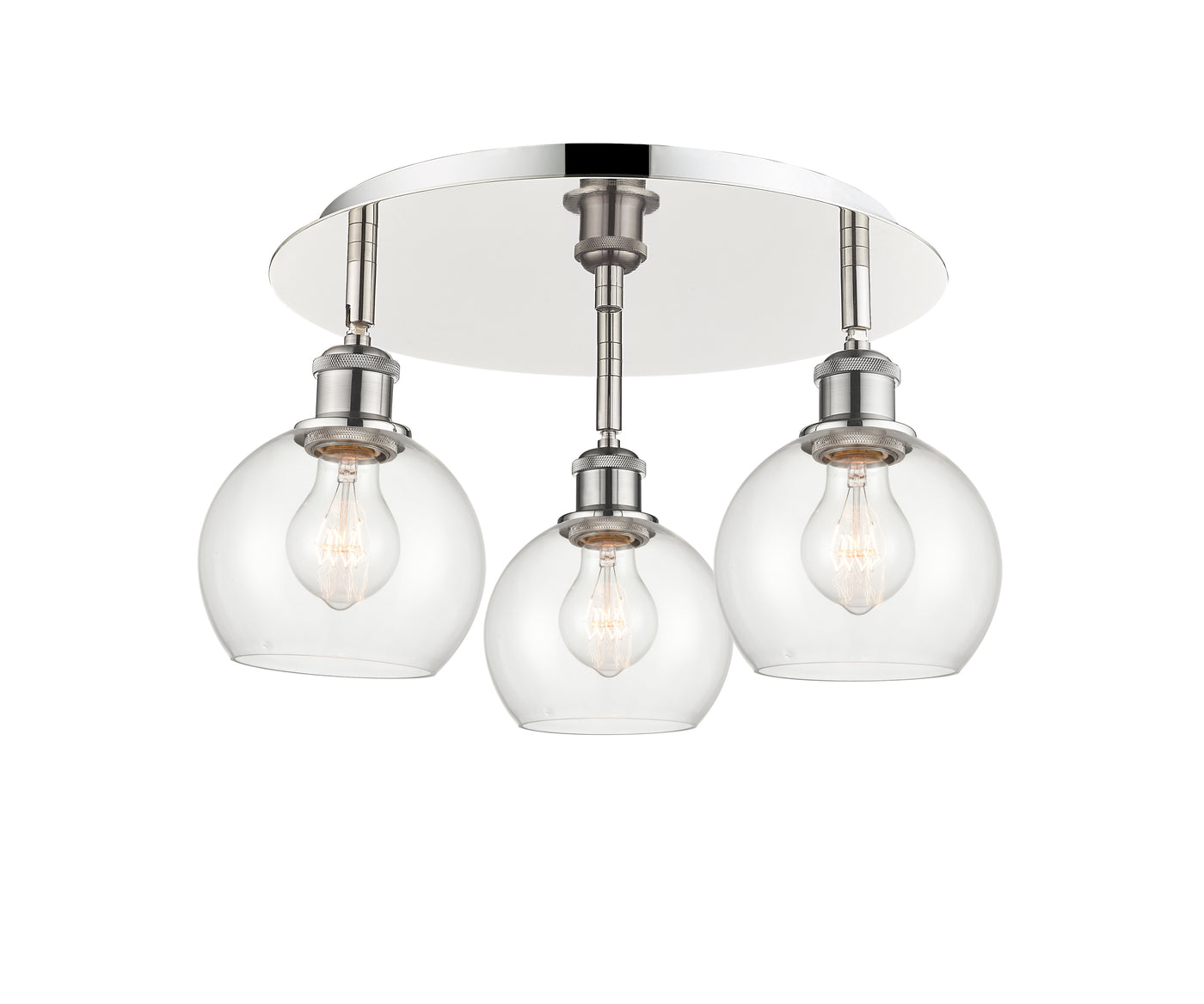 Ballston Semi-Flush Mount Satin Nickel