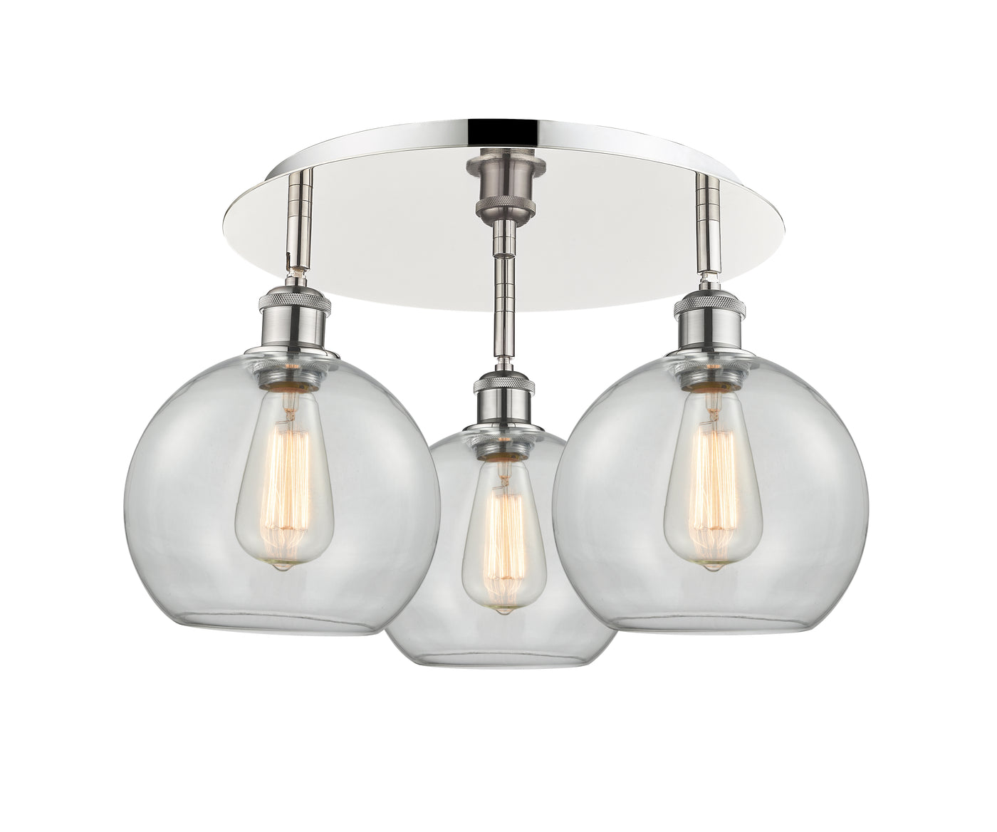 Ballston Semi-Flush Mount Satin Nickel