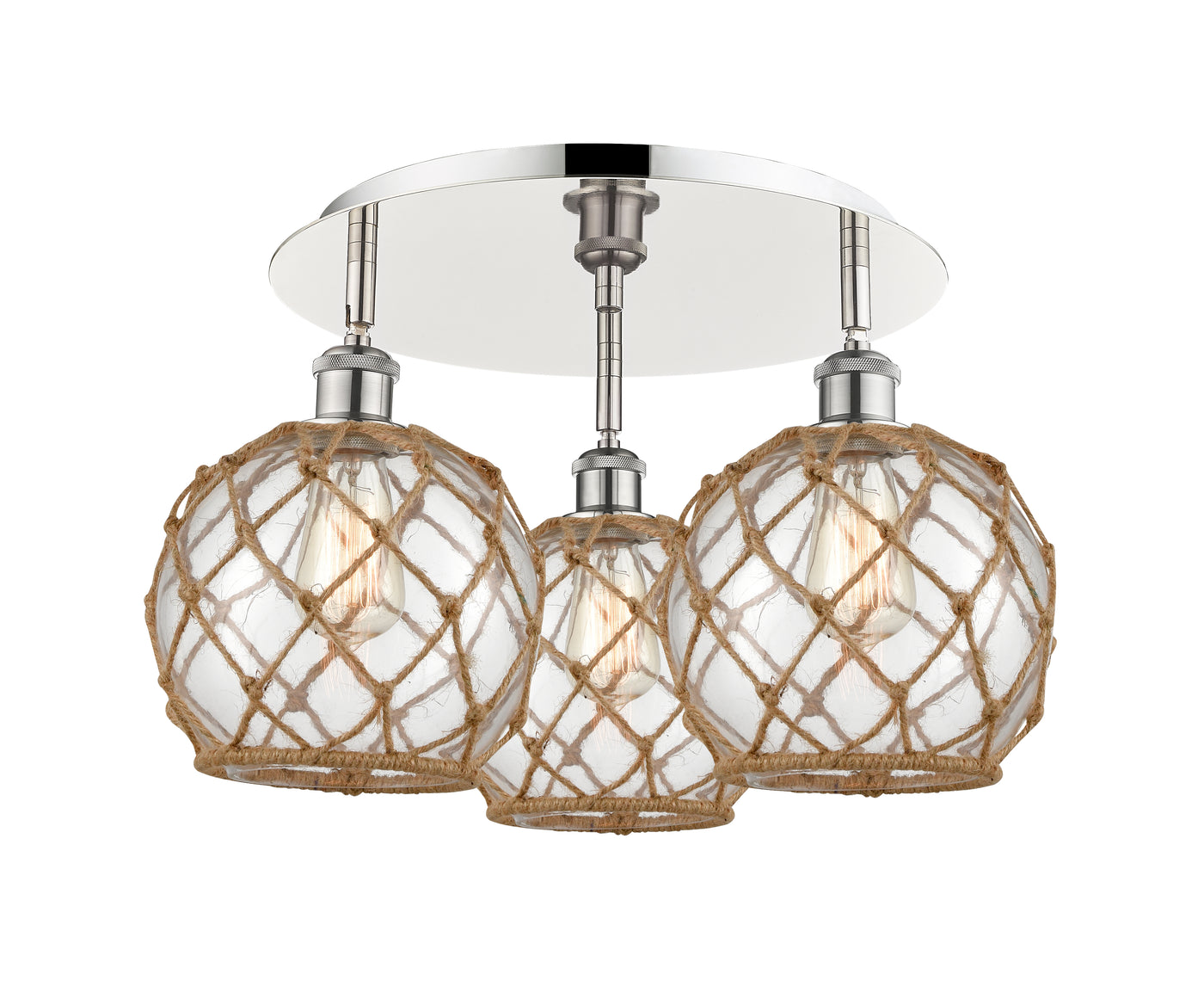Ballston Semi-Flush Mount Satin Nickel
