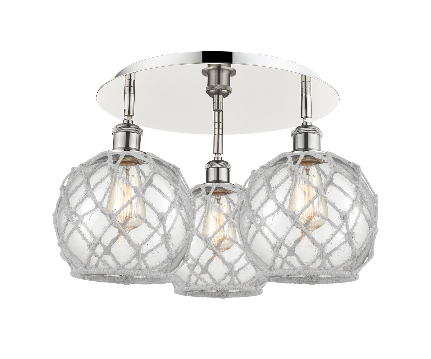 Ballston Semi-Flush Mount Satin Nickel