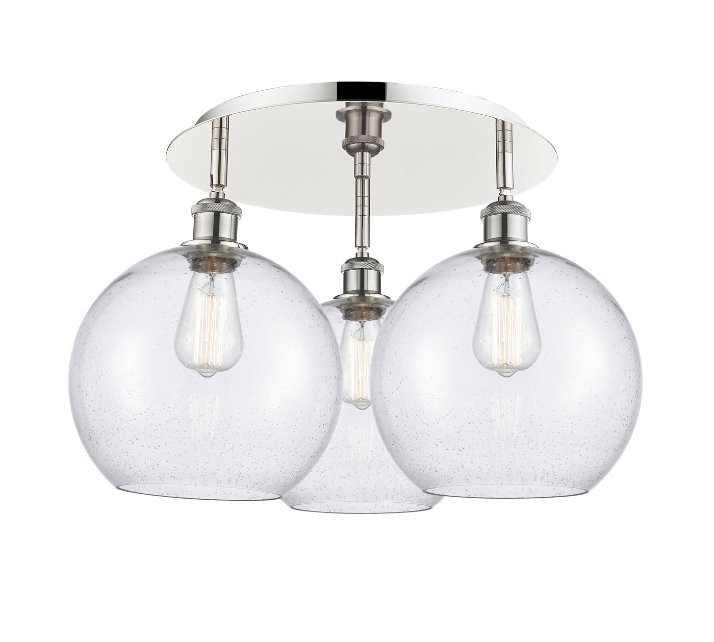 Ballston Semi-Flush Mount Satin Nickel