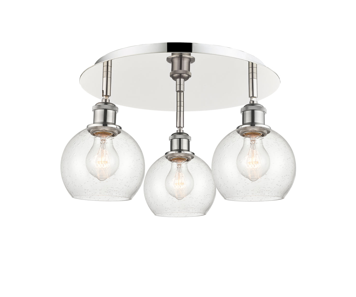 Ballston Semi-Flush Mount Satin Nickel