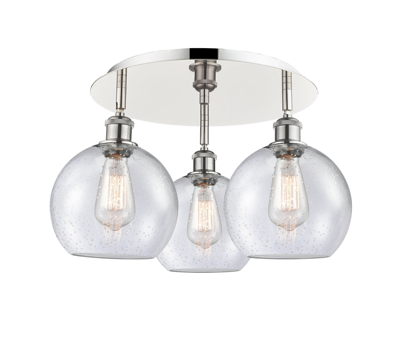 Ballston Semi-Flush Mount Satin Nickel
