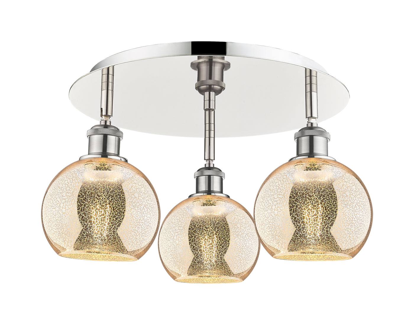Ballston Semi-Flush Mount Satin Nickel