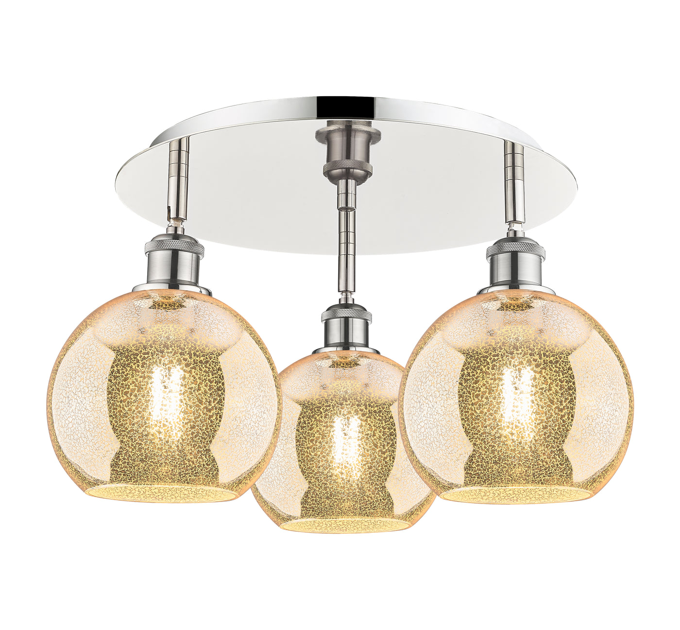 Ballston Semi-Flush Mount Satin Nickel