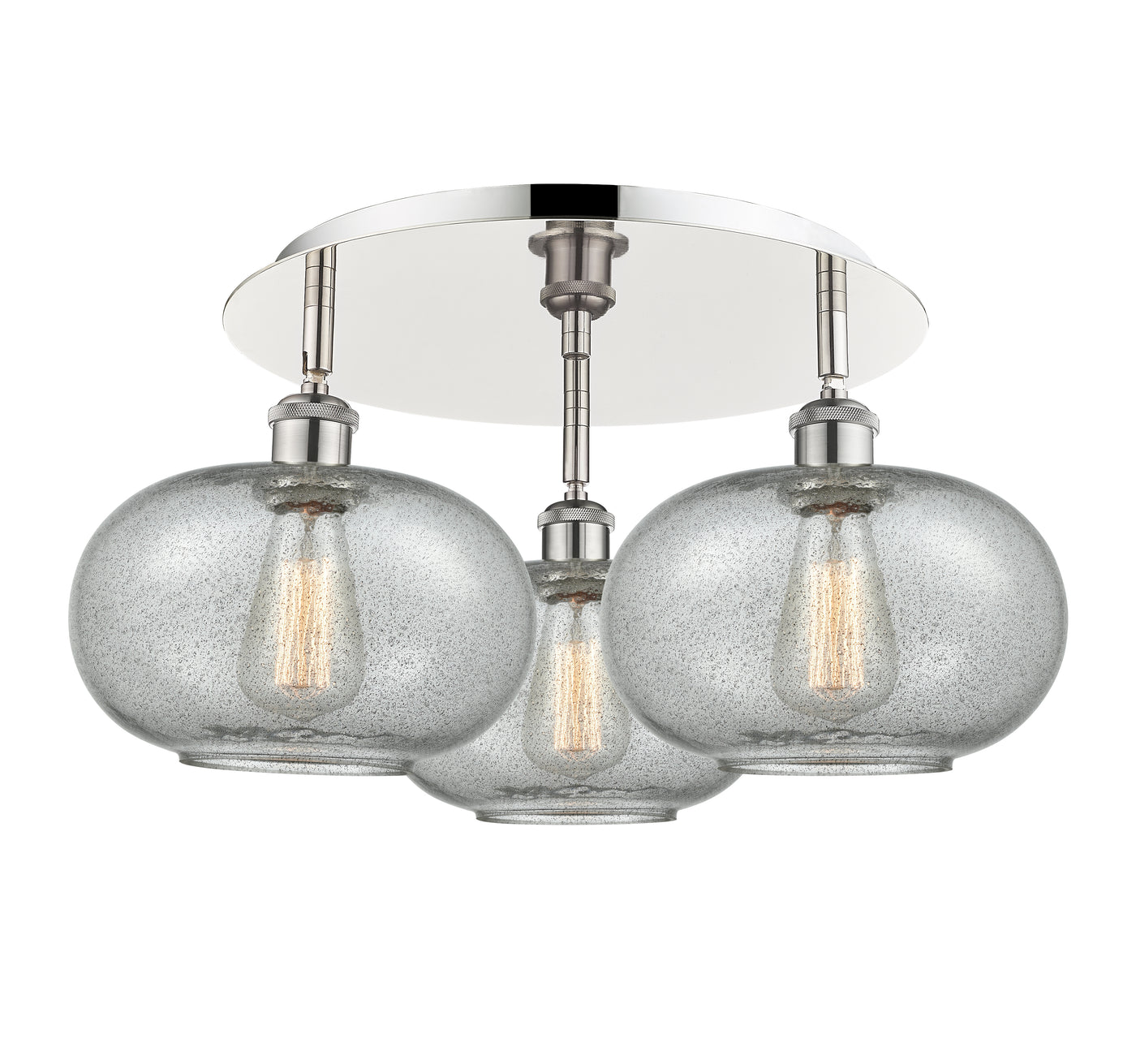 Ballston Semi-Flush Mount Satin Nickel