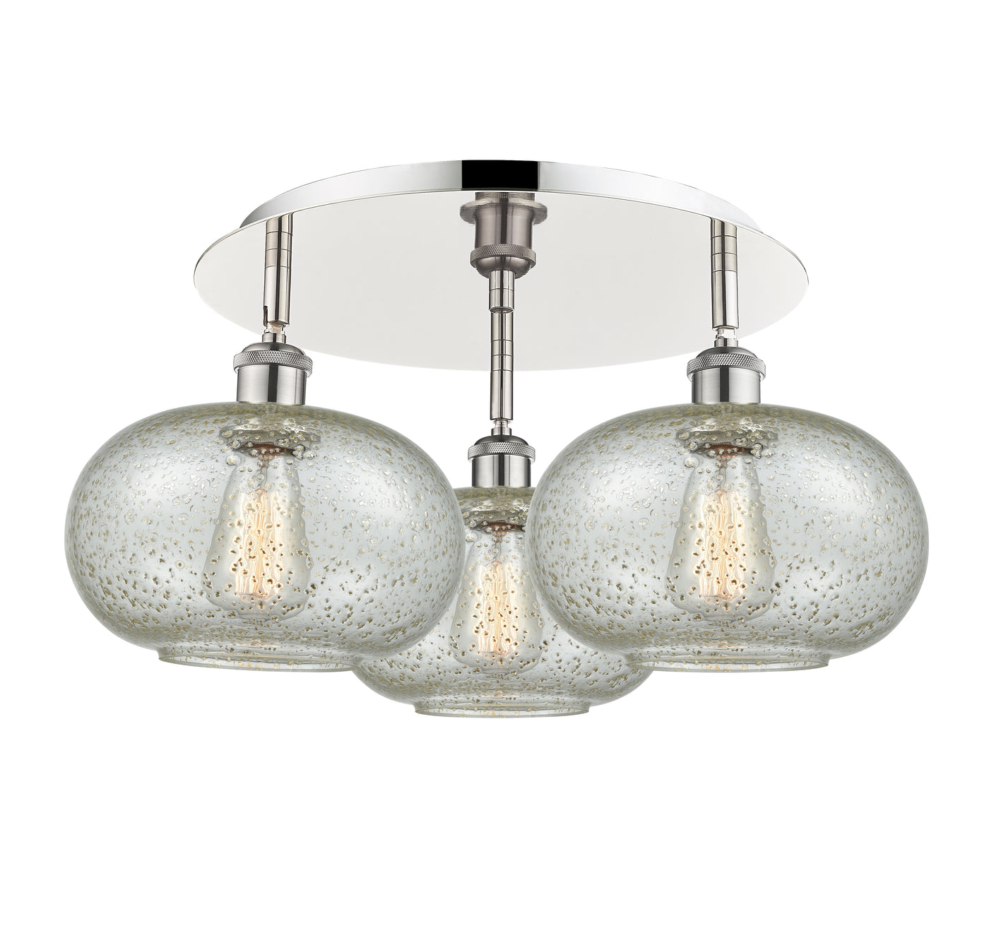 Ballston Semi-Flush Mount Satin Nickel