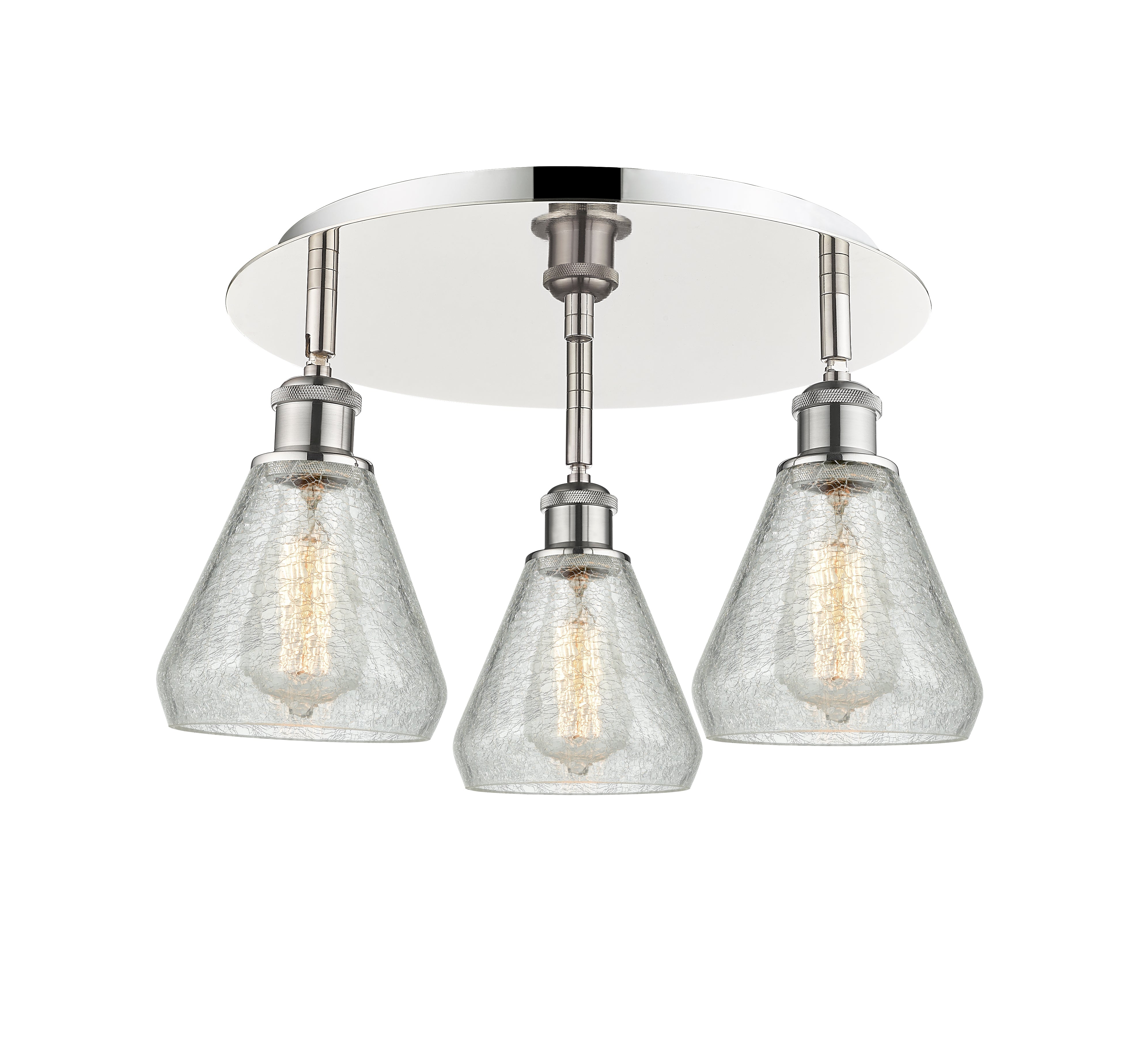 Ballston Semi-Flush Mount Satin Nickel