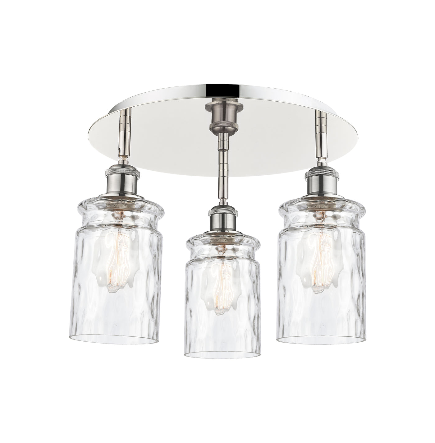 Ballston Semi-Flush Mount Satin Nickel