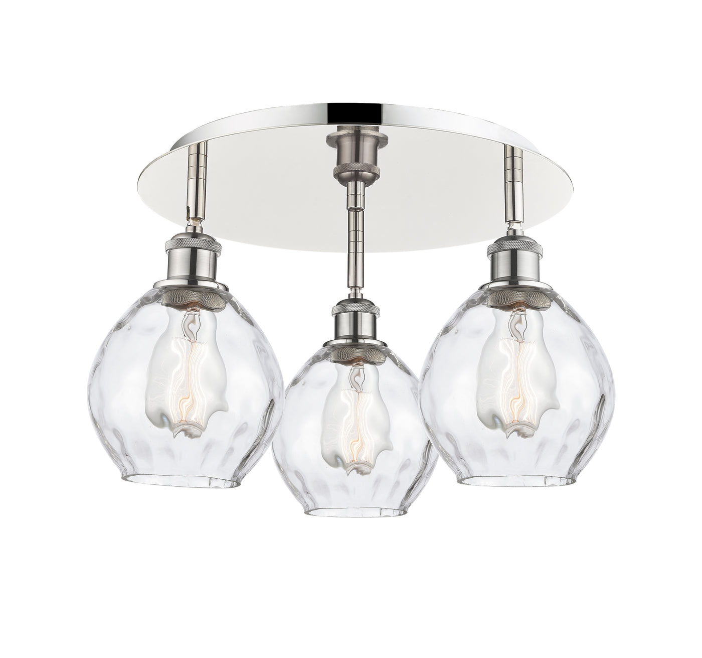 Ballston Semi-Flush Mount Satin Nickel