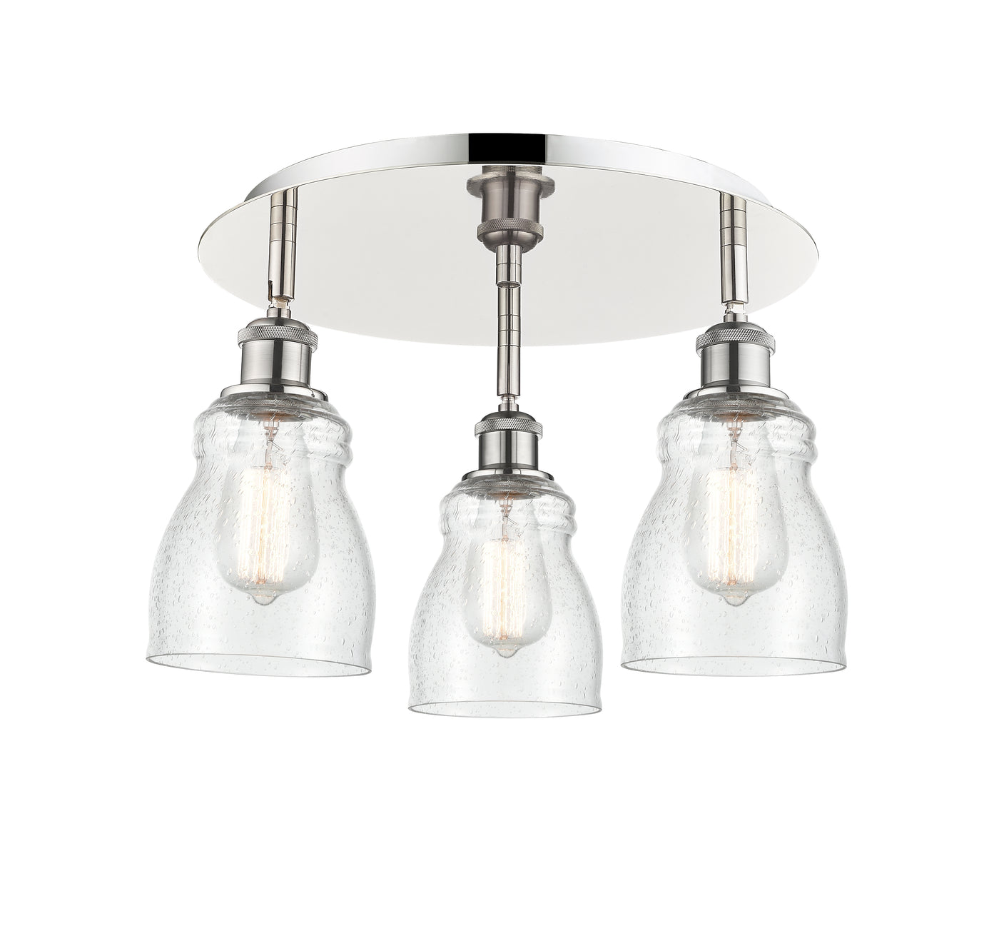 Ballston Semi-Flush Mount Satin Nickel