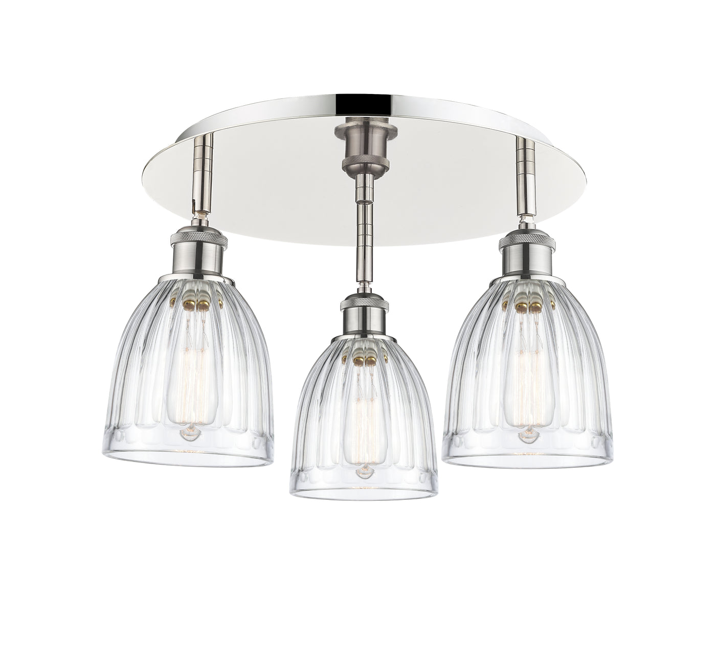 Ballston Semi-Flush Mount Satin Nickel