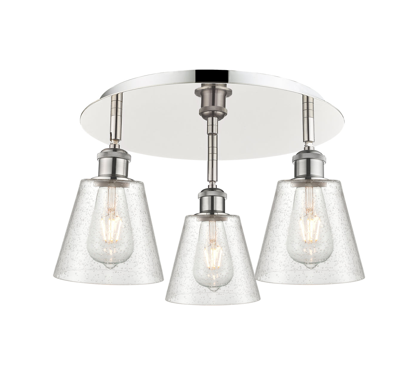 Ballston Semi-Flush Mount Satin Nickel