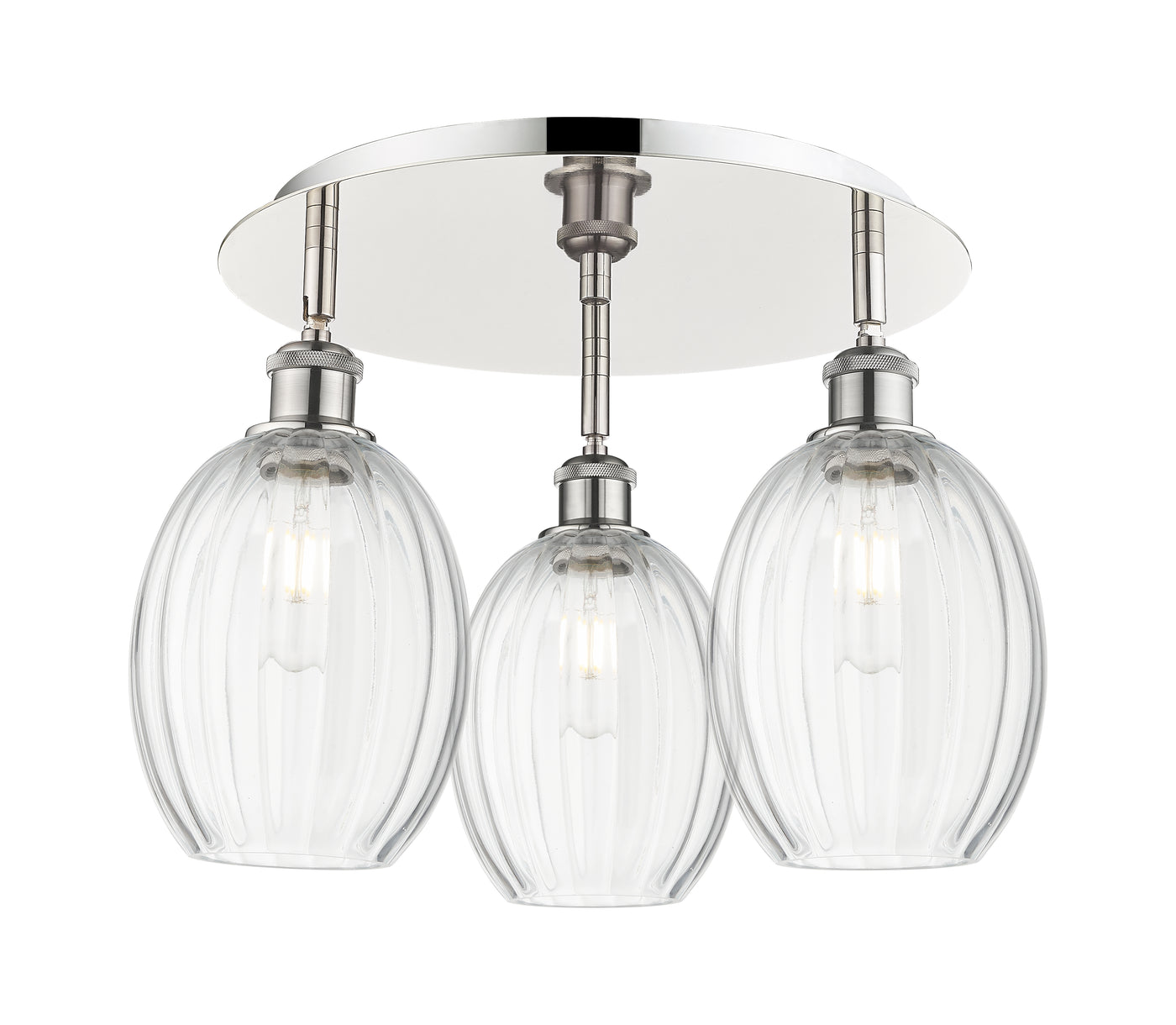 Ballston Semi-Flush Mount Satin Nickel