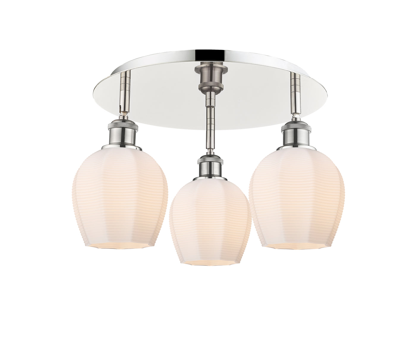 Ballston Semi-Flush Mount Satin Nickel
