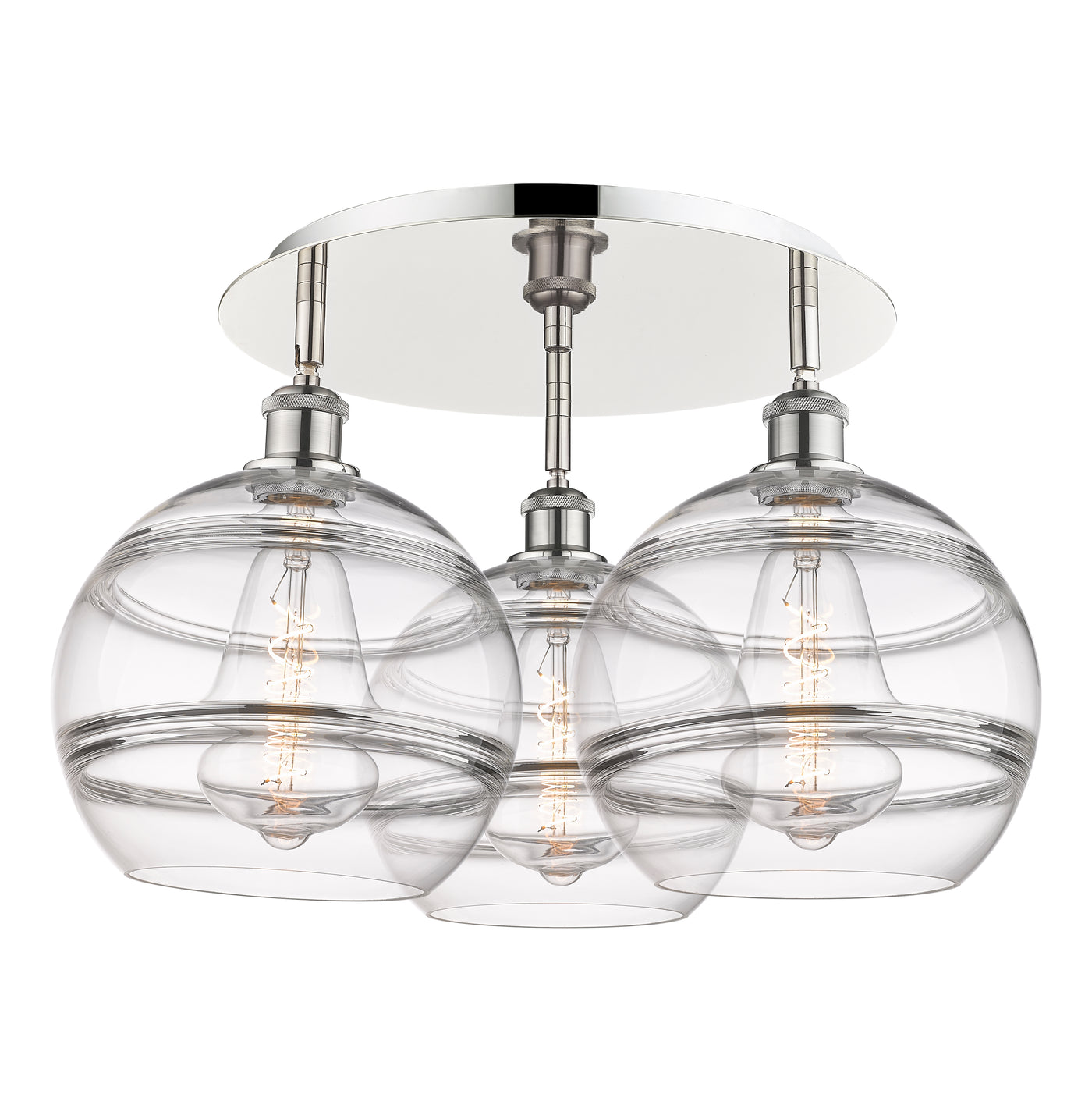 Ballston Semi-Flush Mount Satin Nickel