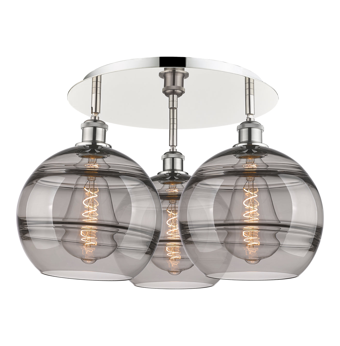 Ballston Semi-Flush Mount Satin Nickel