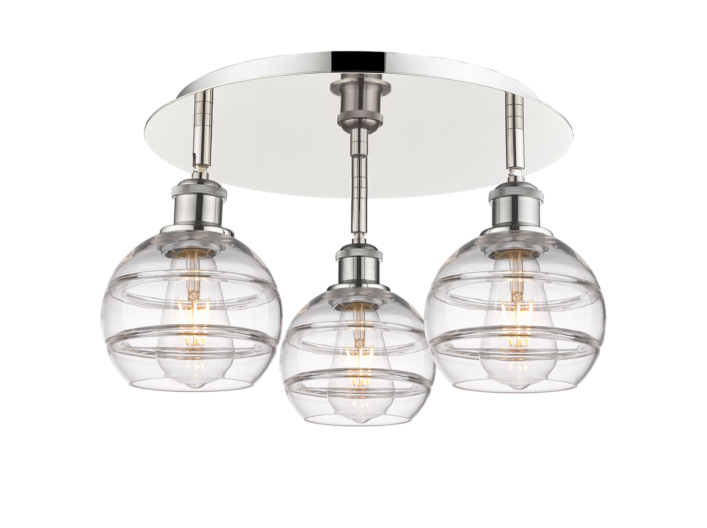 Ballston Semi-Flush Mount Satin Nickel