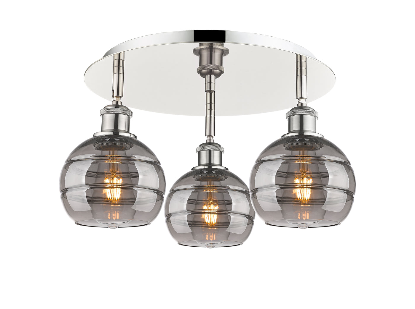 Ballston Semi-Flush Mount Satin Nickel