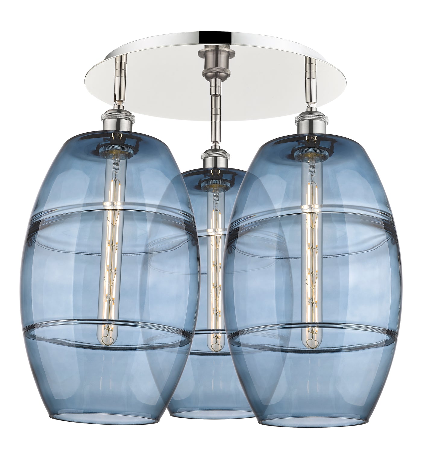Ballston Semi-Flush Mount Satin Nickel