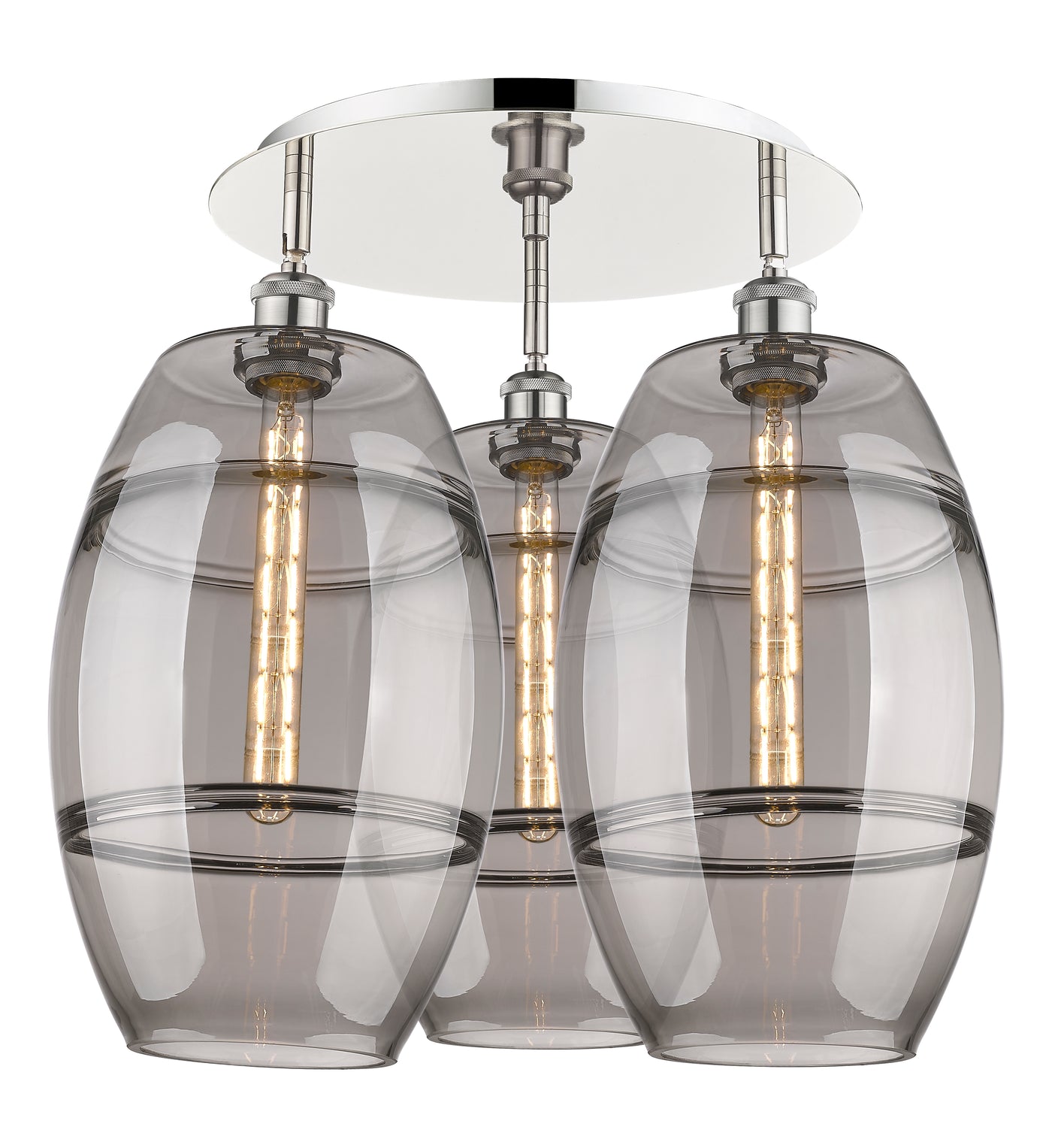Ballston Semi-Flush Mount Satin Nickel