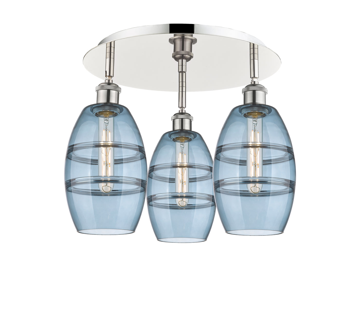 Ballston Semi-Flush Mount Satin Nickel