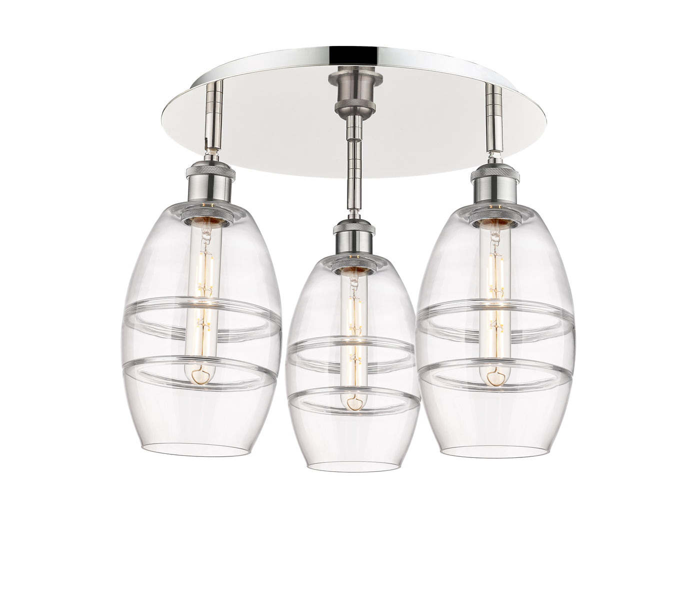 Ballston Semi-Flush Mount Satin Nickel