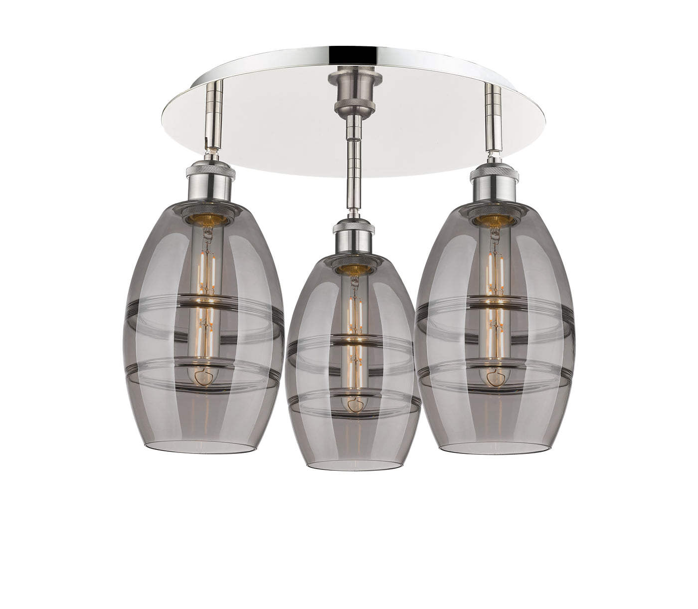 Ballston Semi-Flush Mount Satin Nickel