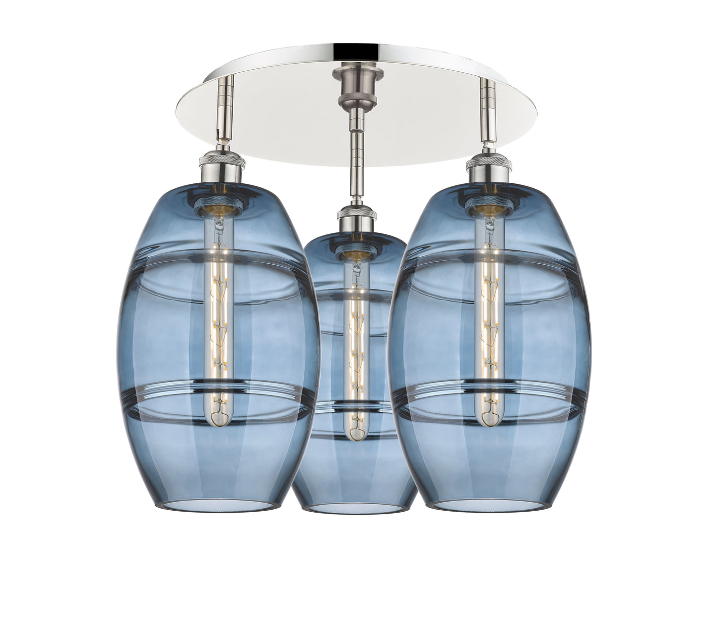 Ballston Semi-Flush Mount Satin Nickel