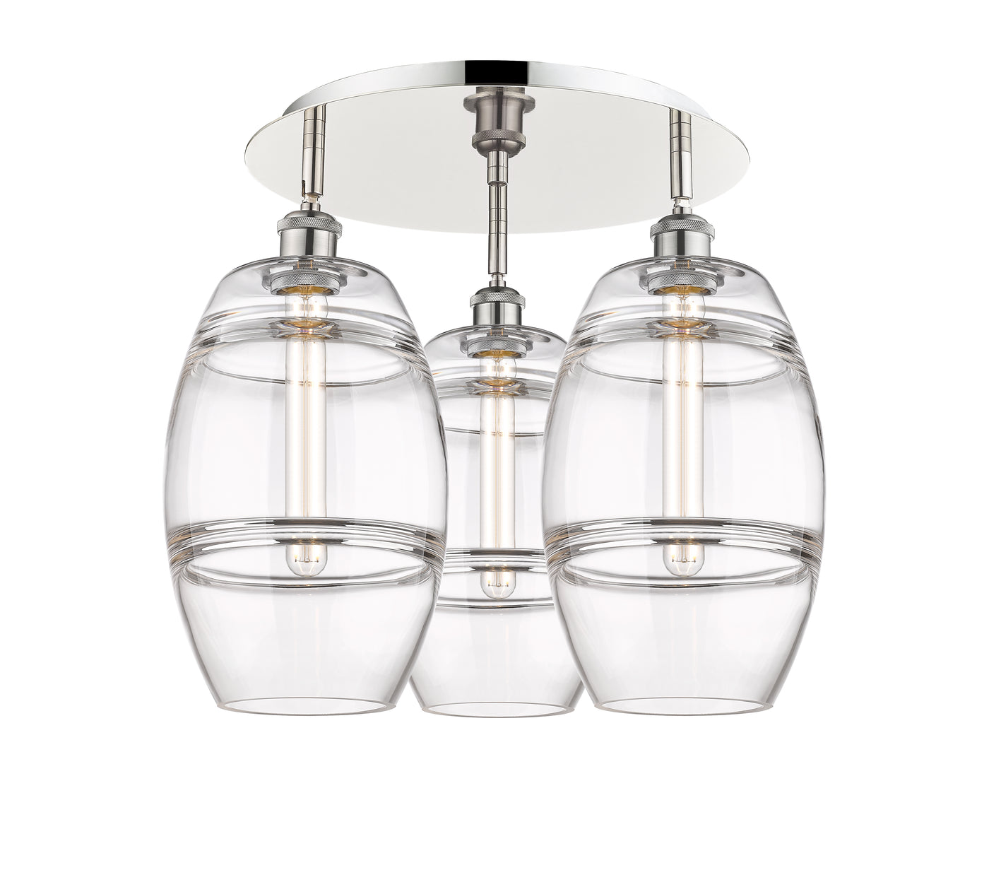 Ballston Semi-Flush Mount Satin Nickel