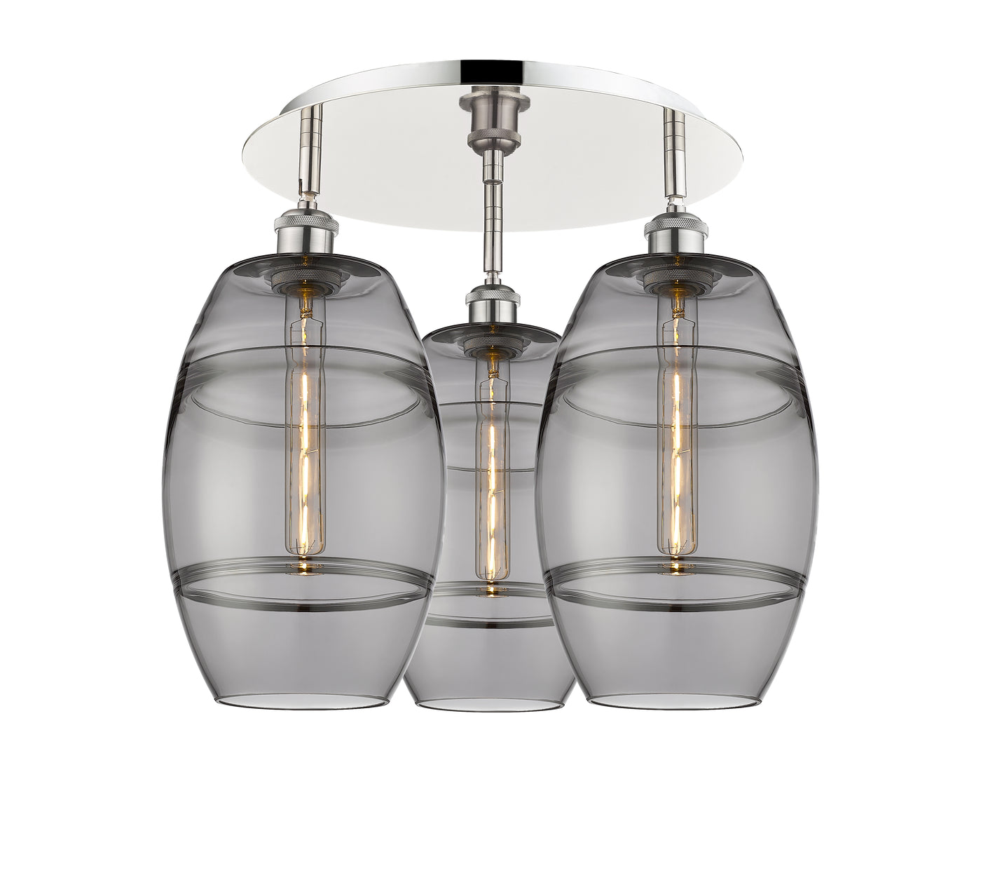 Ballston Semi-Flush Mount Satin Nickel