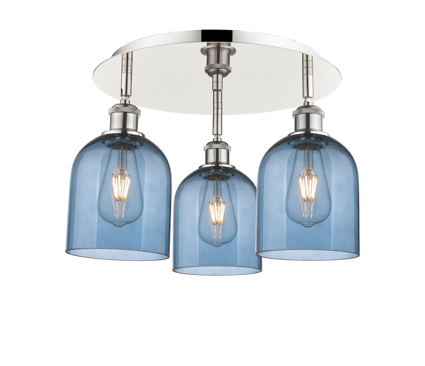 Ballston Semi-Flush Mount Satin Nickel