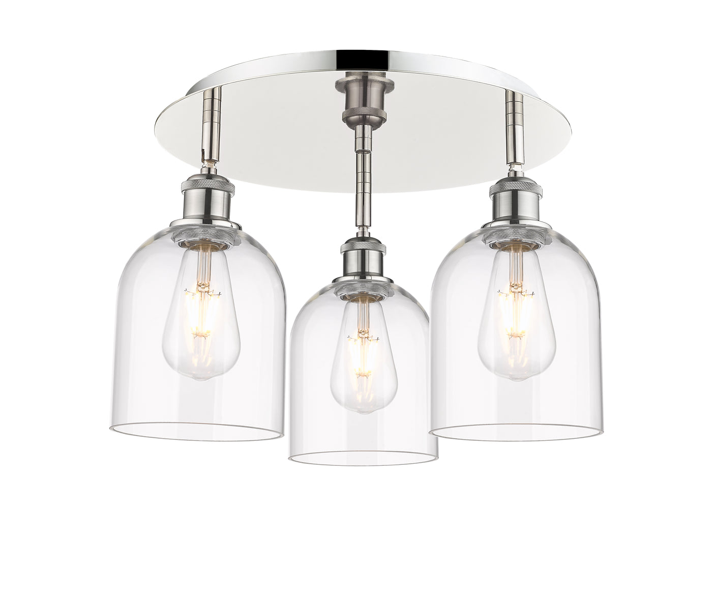 Ballston Semi-Flush Mount Satin Nickel