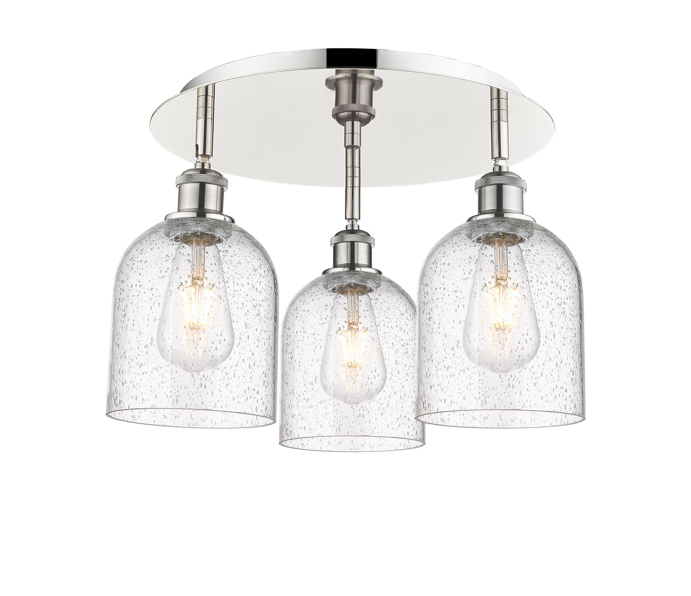 Ballston Semi-Flush Mount Satin Nickel