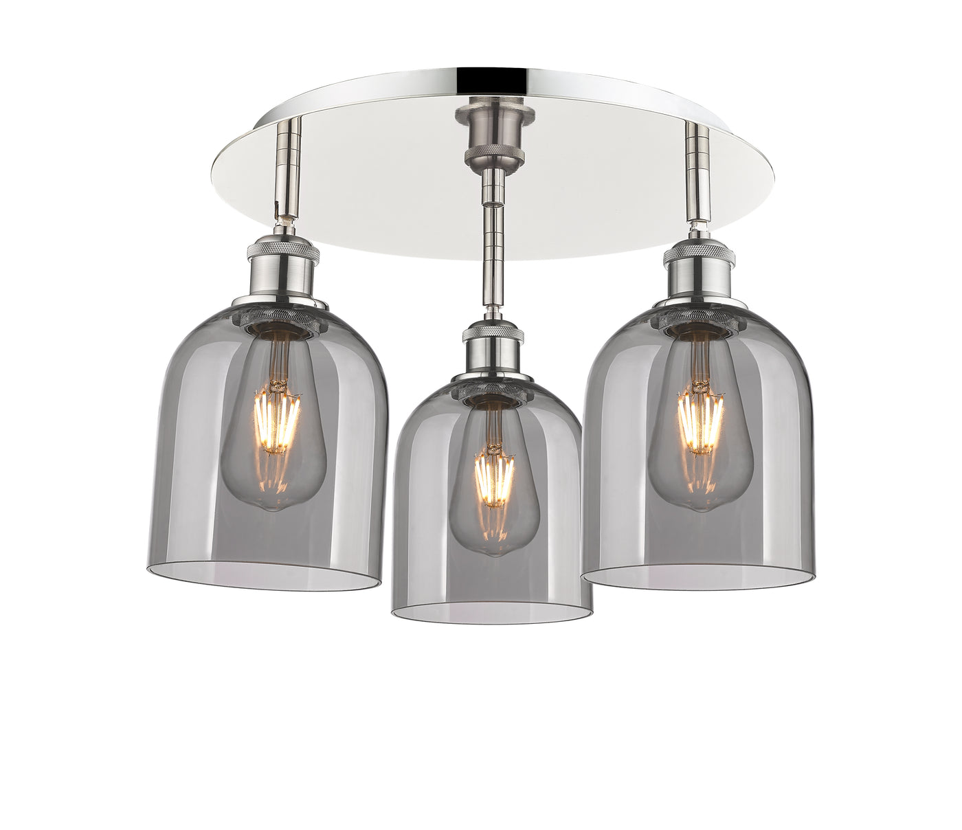 Ballston Semi-Flush Mount Satin Nickel