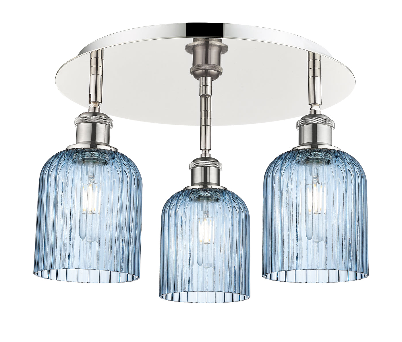 Ballston Semi-Flush Mount Satin Nickel
