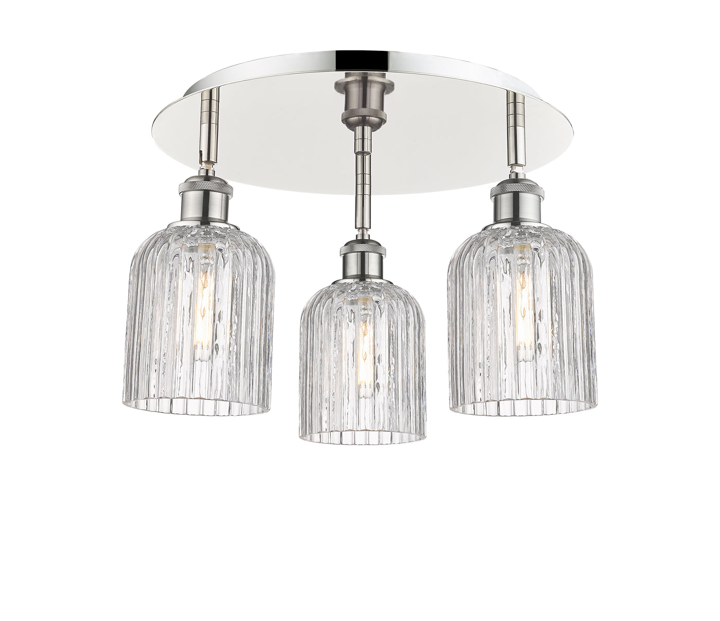 Ballston Semi-Flush Mount Satin Nickel