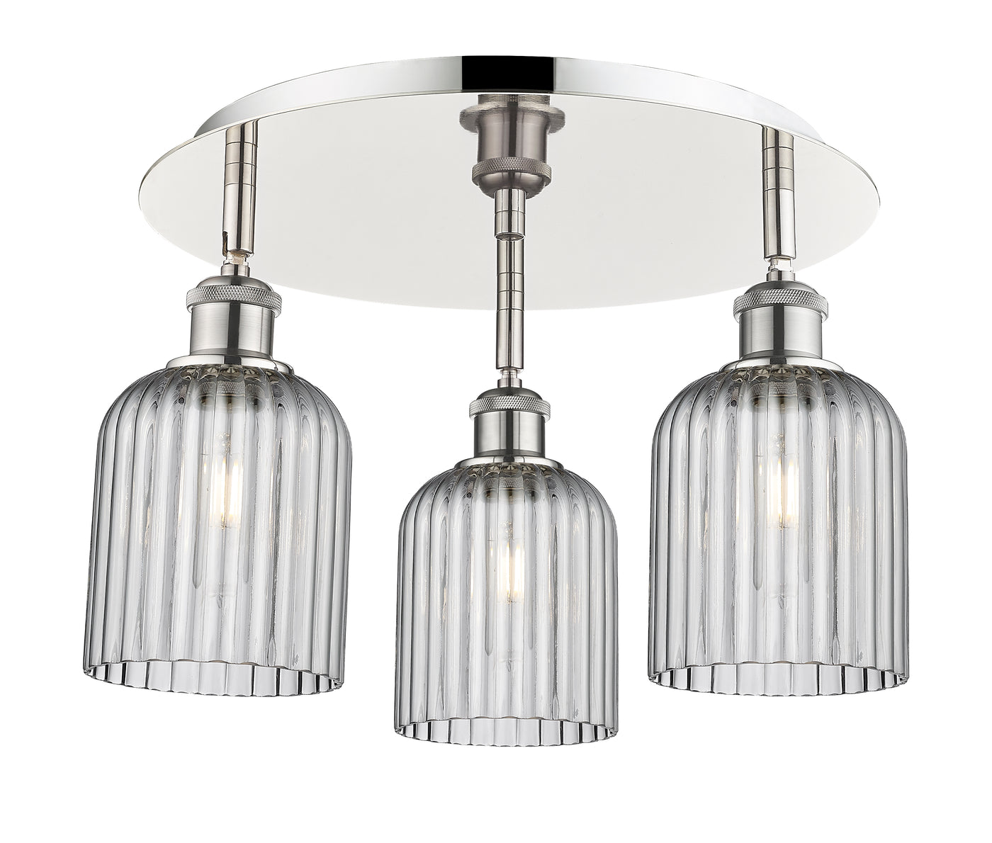 Ballston Semi-Flush Mount Satin Nickel