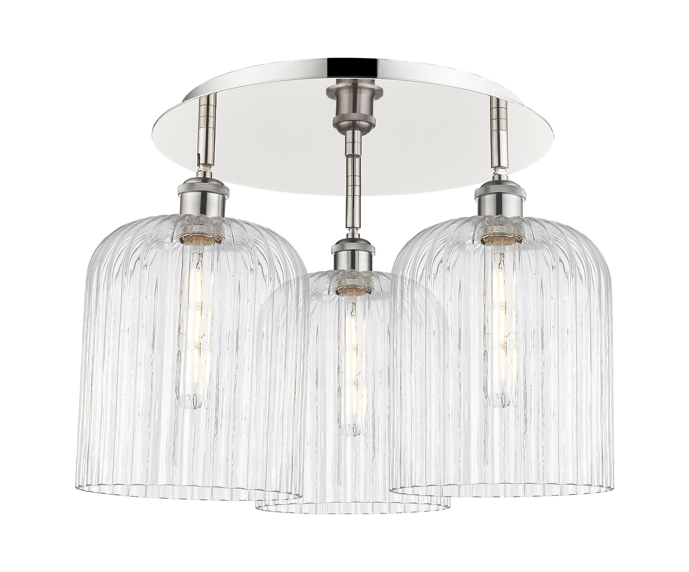 Ballston Semi-Flush Mount Satin Nickel
